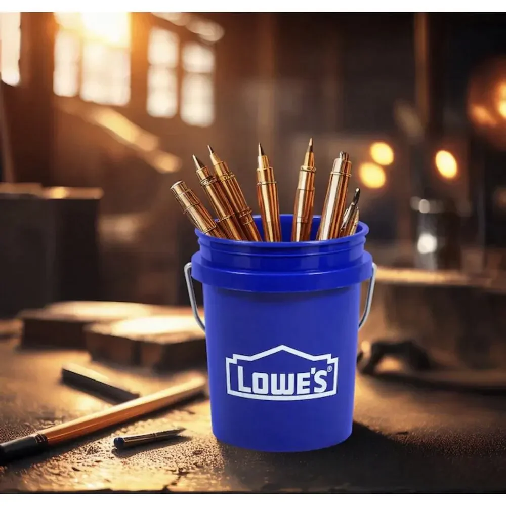 NEW Lowe’s Mini Blue Bucket w/ Lid Stackable Food Grade BPA Free Tiny Small